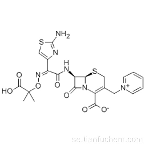 1 - [[(6R, 7R) -7 - [[(2Z) - (2-amino-4-tiazolyl) [(1-karboxi-l-metyletoxi) imino] acetyl] amino] -2-karboxi-8- oxo-5-tia-l-azabicyklo [4.2.0] okt-2-en-3-yl] metyl] pyridiniumhydroxid inre salt CAS 72558-82-8